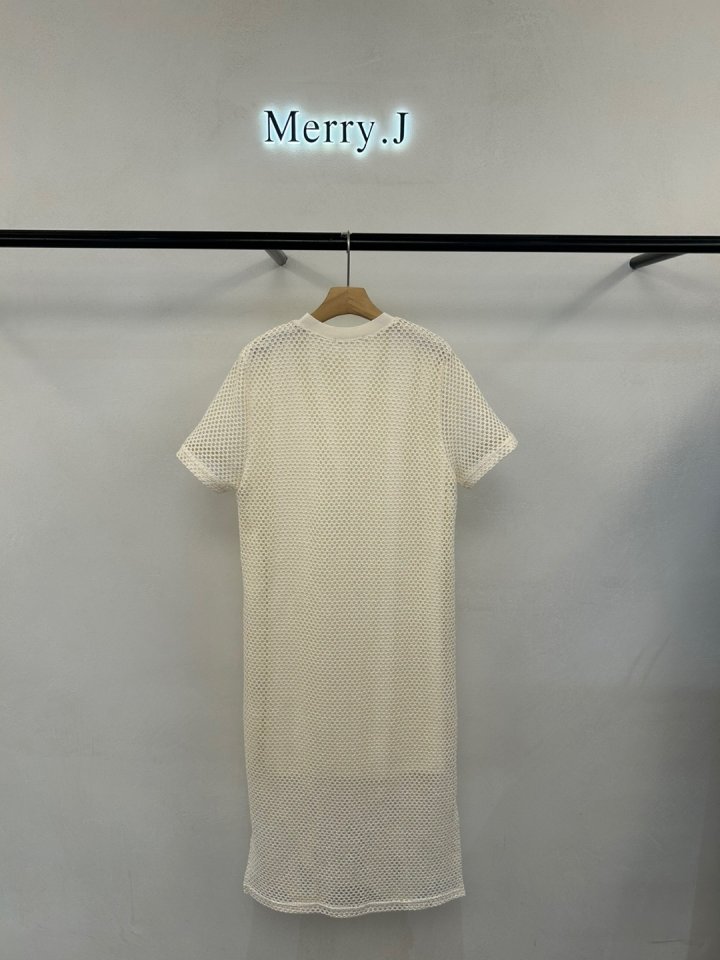 Merry J - Korean Women Fashion - #momslook - Net Ribbed One-piece - 7