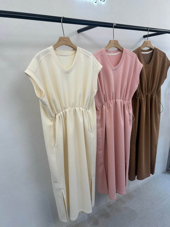 Merry J - Korean Women Fashion - #momslook - Gelato Drawstring One-piece - 3