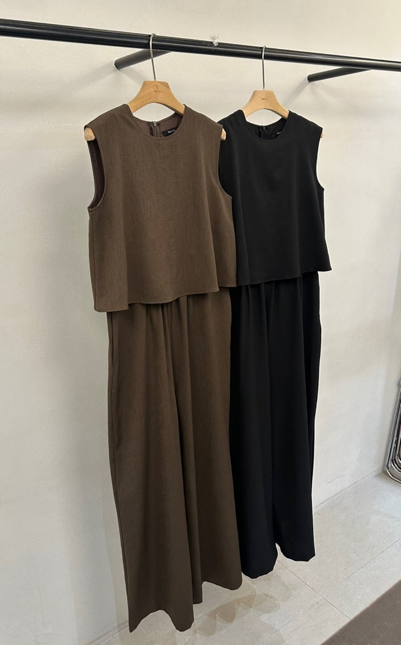Merry J - Korean Women Fashion - #vintagekidsstyle - Camus Jumpsuit - 2