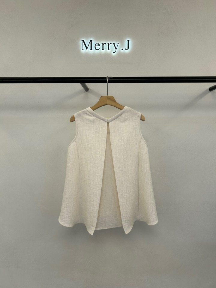 Merry J - Korean Women Fashion - #womensfashion - Summer Tweed Flare Blouse - 6