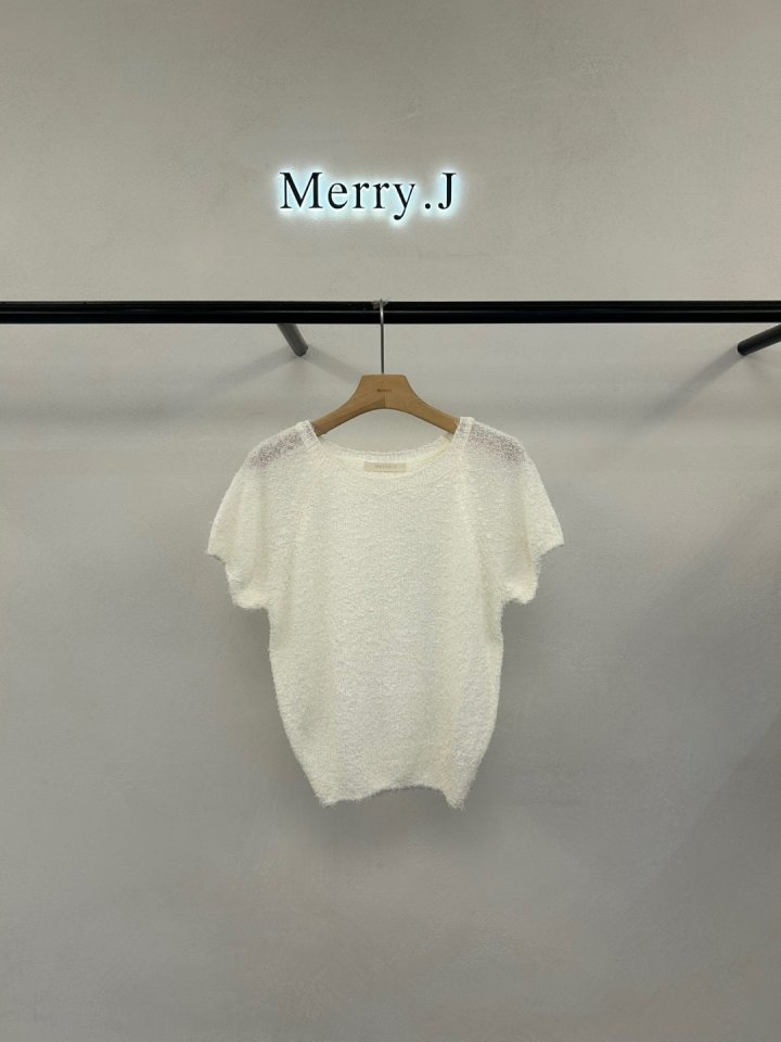 Merry J - Korean Women Fashion - #womensfashion - Cotton Candy Short Sleeve Knit - 3