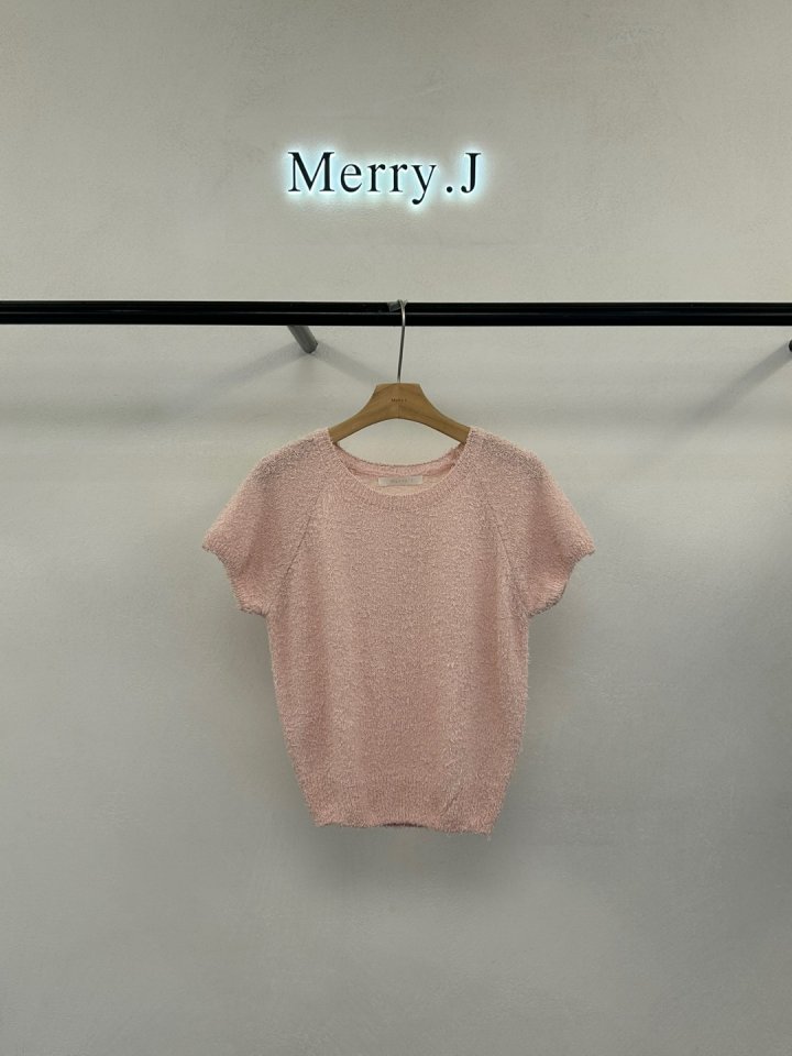 Merry J - Korean Women Fashion - #womensfashion - Cotton Candy Short Sleeve Knit - 5