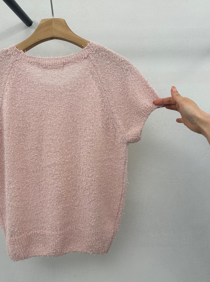 Merry J - Korean Women Fashion - #womensfashion - Cotton Candy Short Sleeve Knit - 9