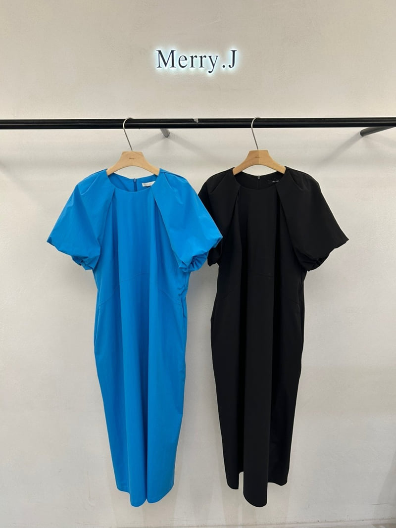 Merry J - Korean Women Fashion - #womensfashion - Tory Puff Sleeve One-piece