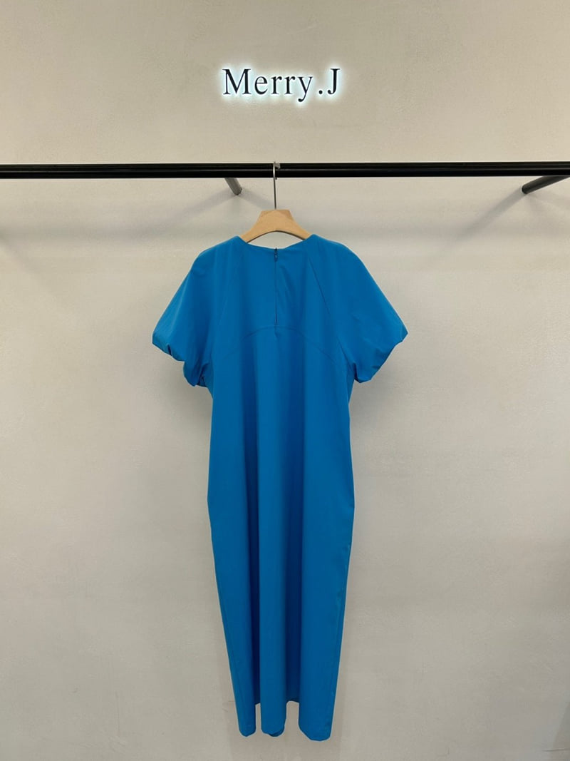 Merry J - Korean Women Fashion - #womensfashion - Tory Puff Sleeve One-piece - 5