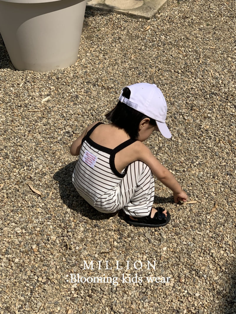 Million Dollar Baby - Korean Children Fashion - #childrensboutique - Vacation Stripe Set - 10