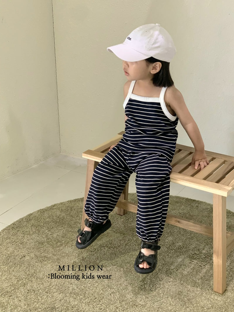 Million Dollar Baby - Korean Children Fashion - #discoveringself - Vacation Stripe Set - 12