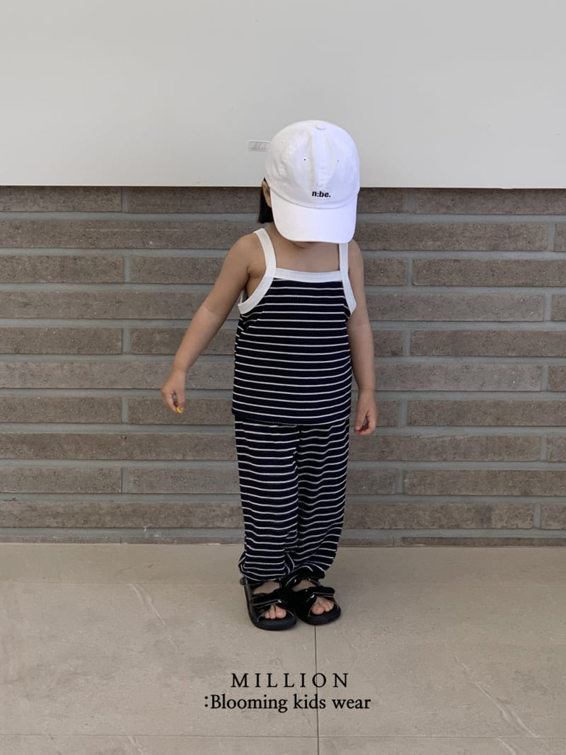Million Dollar Baby - Korean Children Fashion - #prettylittlegirls - Vacation Stripe Set - 5
