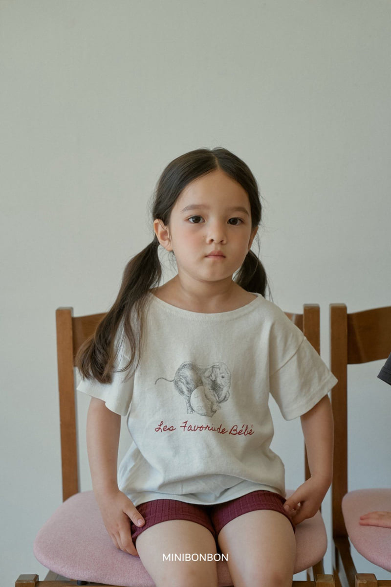 Mini Bongbong - Korean Children Fashion - #fashionkids - Baby Elephant Tee - 5