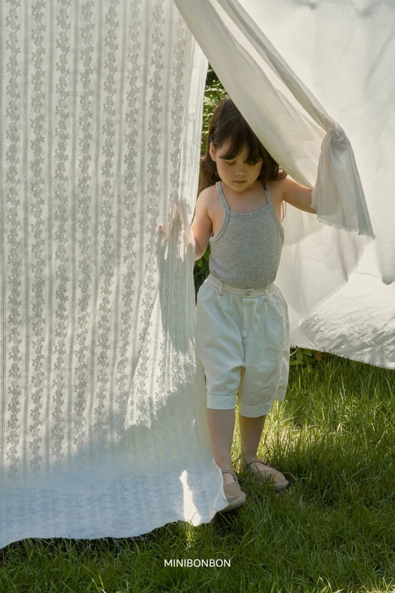 Mini Bongbong - Korean Children Fashion - #fashionkids - Musk Sleeveless Top - 12