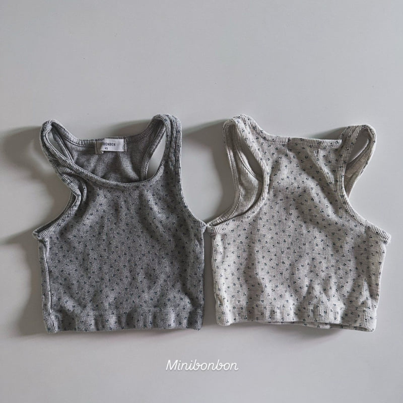 Mini Bongbong - Korean Children Fashion - #fashionkids - Wildflower Sleeveless Top - 3