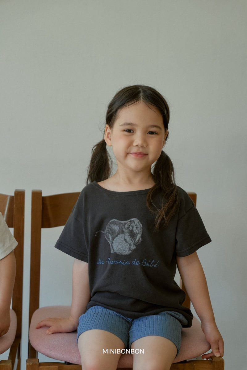 Mini Bongbong - Korean Children Fashion - #kidsshorts - Baby Elephant Tee - 6