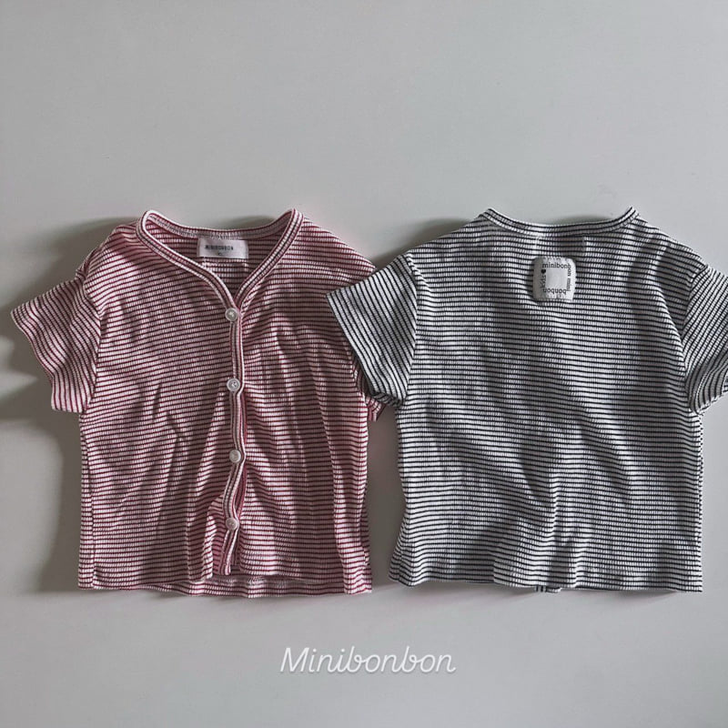 Mini Bongbong - Korean Children Fashion - #kidzfashiontrend - Short Sleeve Cardigan - 3