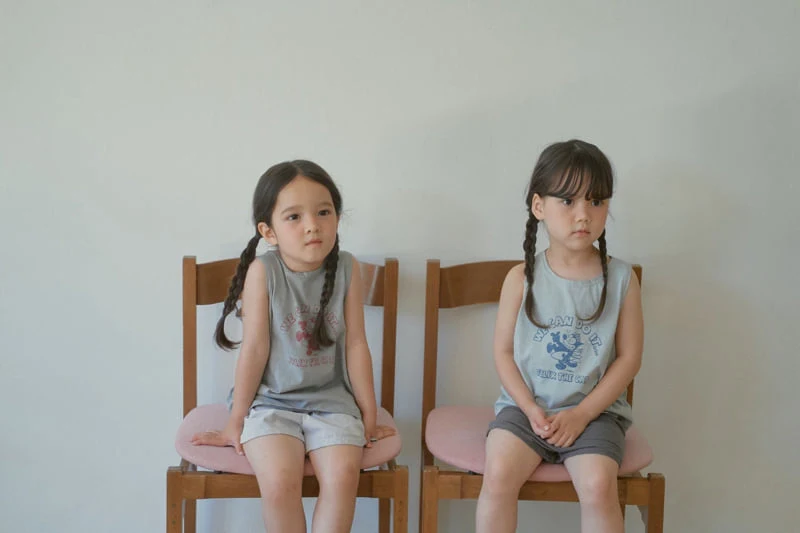 Mini Bongbong - Korean Children Fashion - #kidzfashiontrend - Retro Sleeveless Top - 7