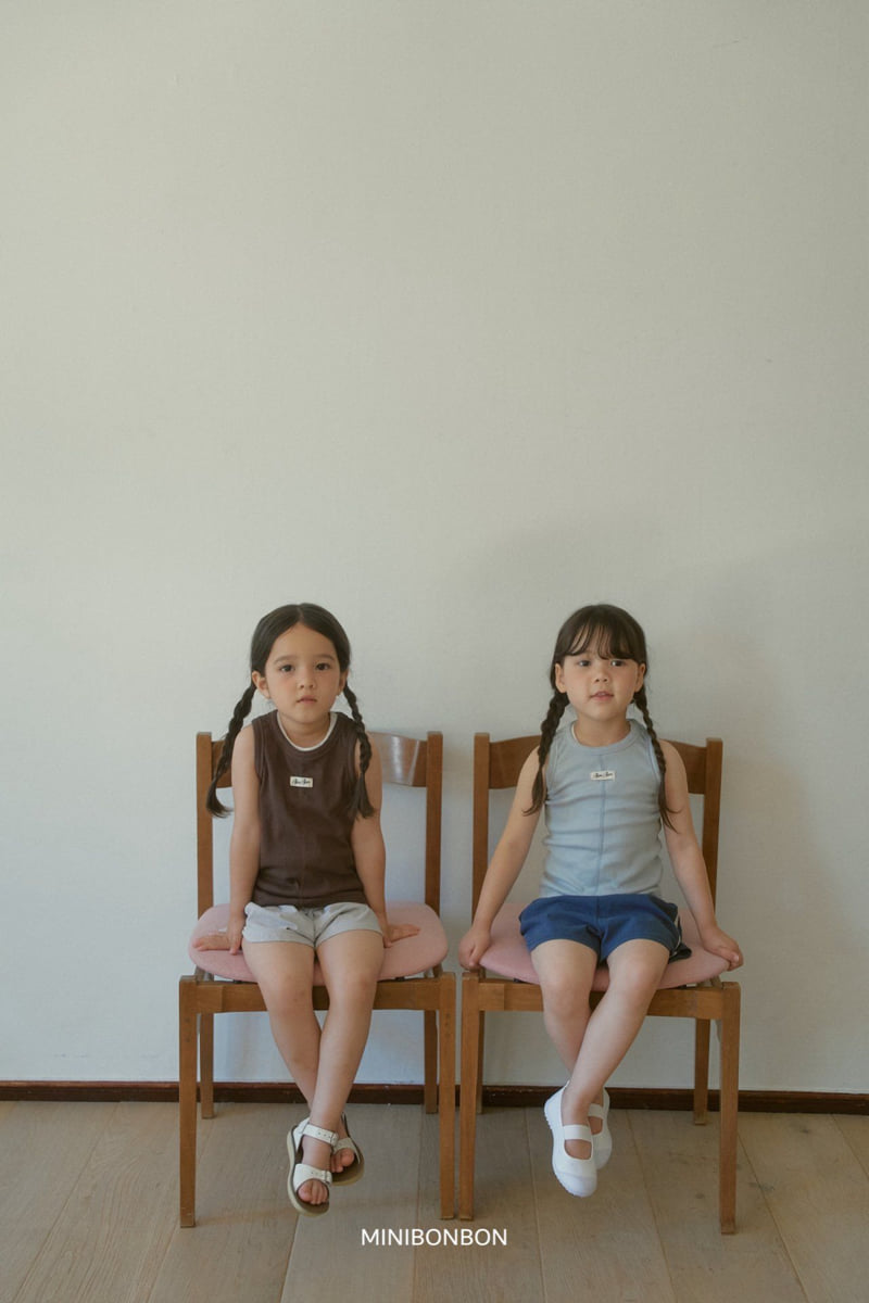 Mini Bongbong - Korean Children Fashion - #Kfashion4kids - DinDin Ribbed Sleeveless Top - 4