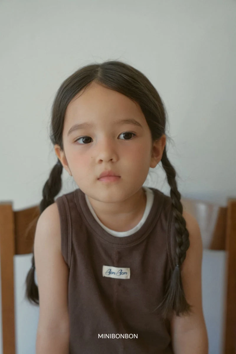 Mini Bongbong - Korean Children Fashion - #magicofchildhood - DinDin Ribbed Sleeveless Top - 5