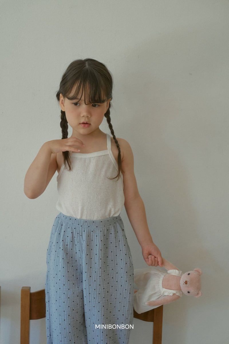 Mini Bongbong - Korean Children Fashion - #littlefashionista - Musk Sleeveless Top - 4