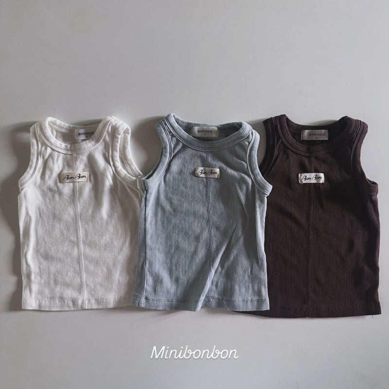 Mini Bongbong - Korean Children Fashion - #minifashionista - Dindin Ribbed Sleeveless - 3