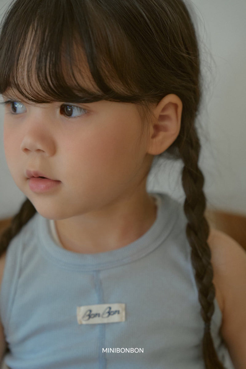 Mini Bongbong - Korean Children Fashion - #minifashionista - DinDin Ribbed Sleeveless Top - 6