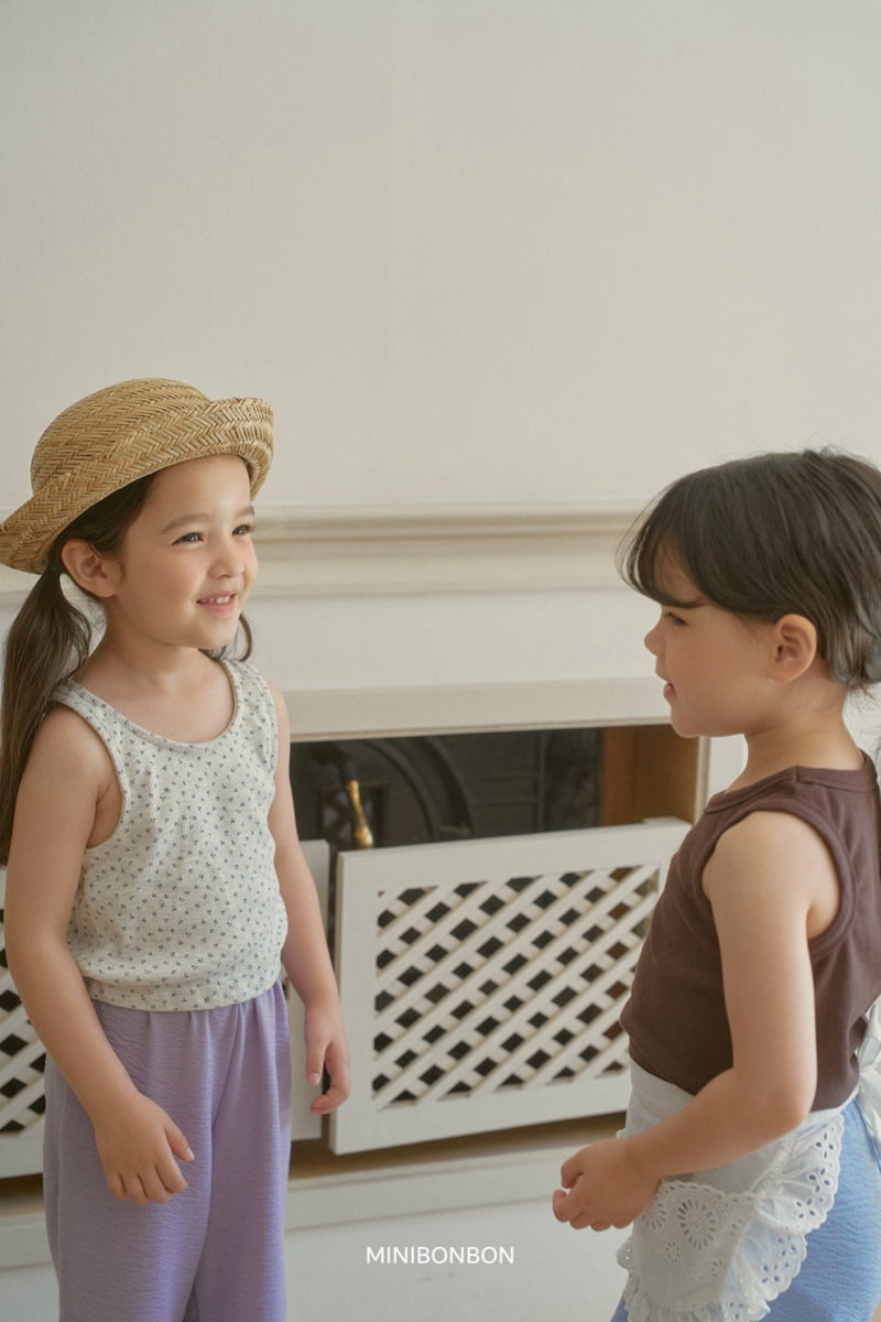 Mini Bongbong - Korean Children Fashion - #prettylittlegirls - Wildflower Sleeveless Top - 11