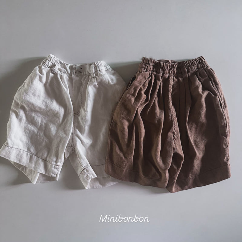 Mini Bongbong - Korean Children Fashion - #toddlerclothing - Wind Linen Shorts - 3
