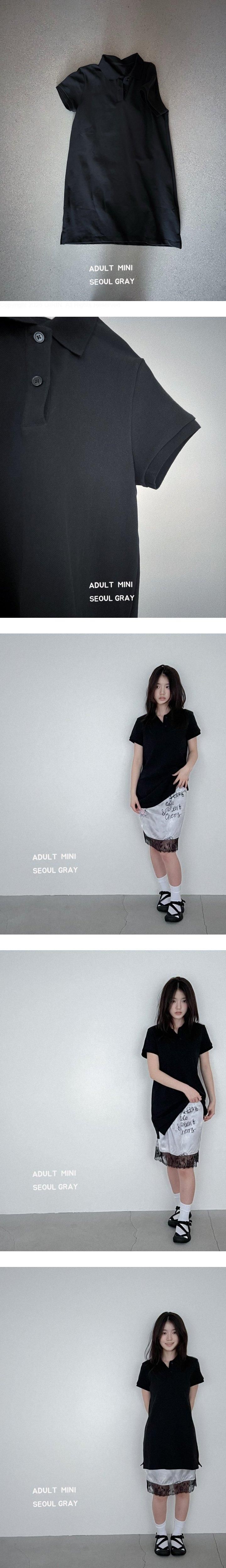 Minipoint - Korean Women Fashion - #romanticstyle - Adult Long Collar Black Top