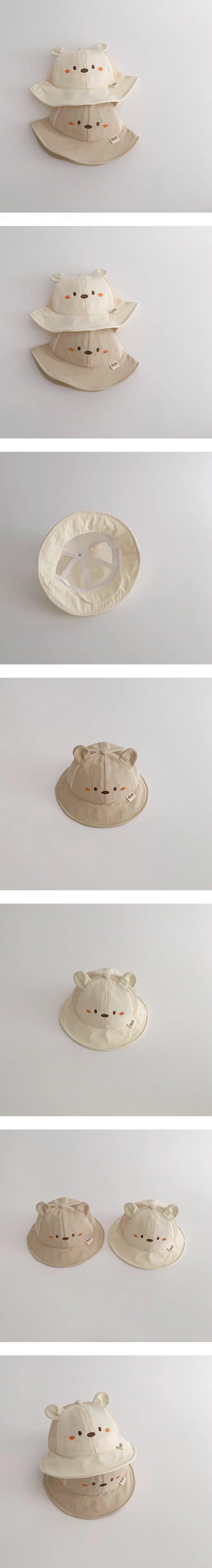 Miso - Korean Children Fashion - #kidsstore - Blush Bear Bucket Hat