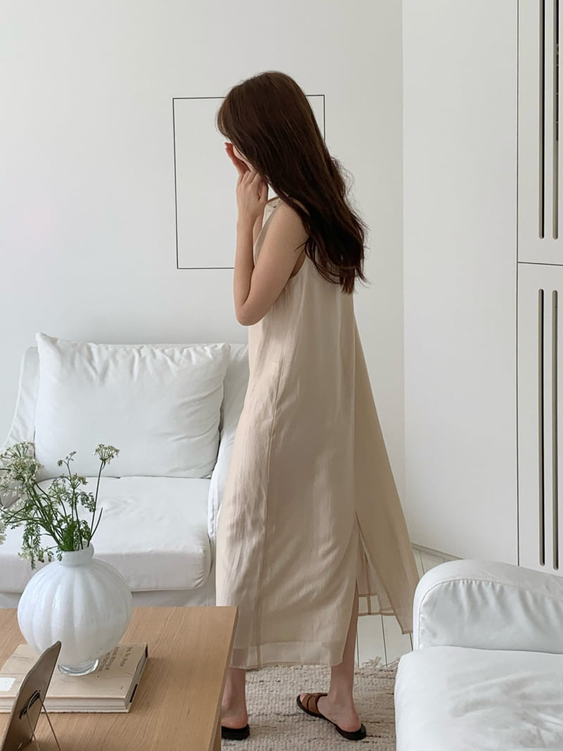 Moani - Korean Women Fashion - #womensfashion - Layered Sheer Robe One-piece - 4