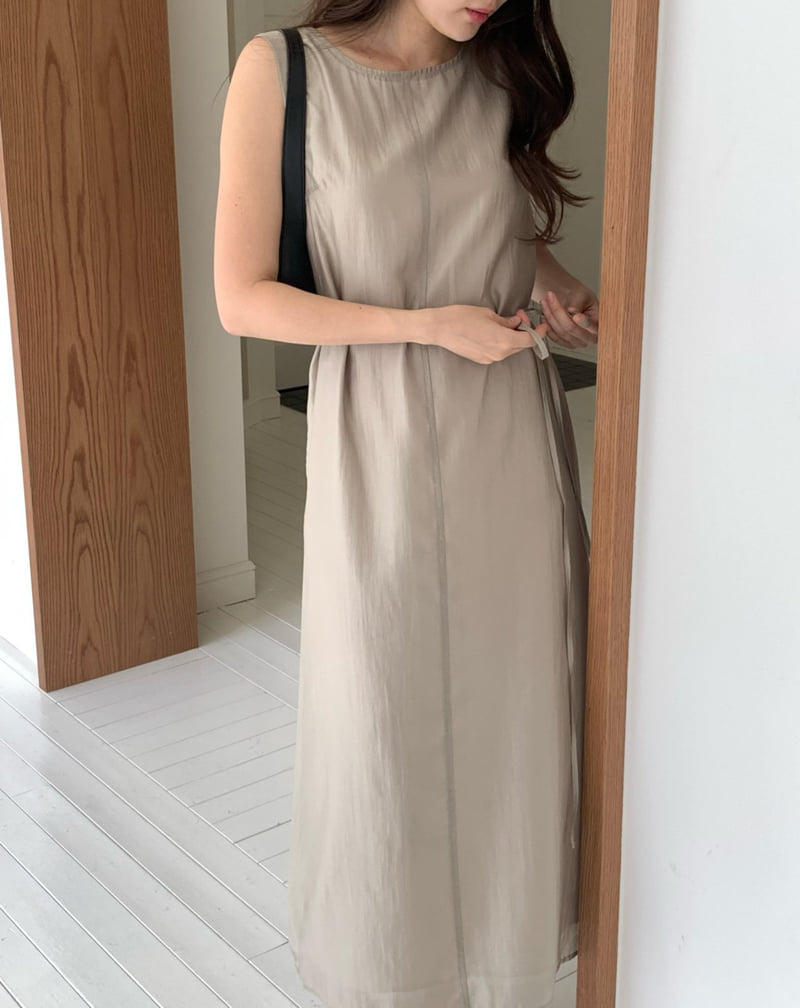 Moani - Korean Women Fashion - #momslook - Layered Sheer Robe One-piece - 6