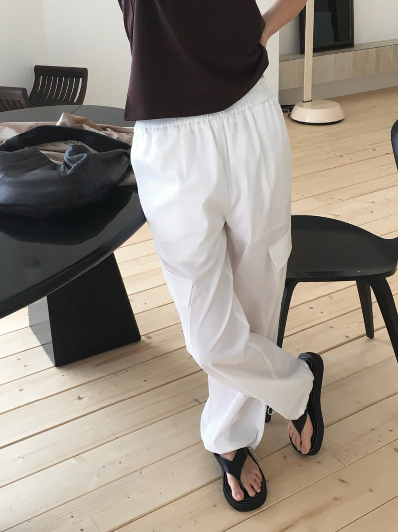 Moani - Korean Women Fashion - #momslook - Linen Cargo String Pants