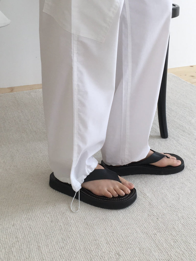 Moani - Korean Women Fashion - #momslook - Linen Cargo String Pants - 5