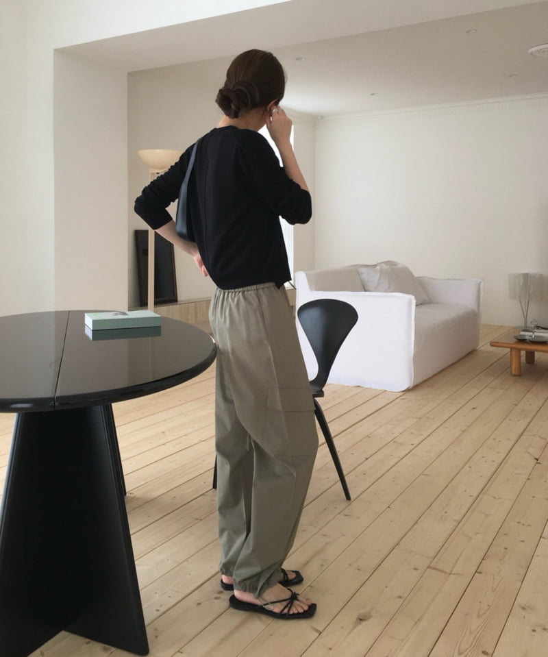 Moani - Korean Women Fashion - #momslook - Linen Cargo String Pants - 7