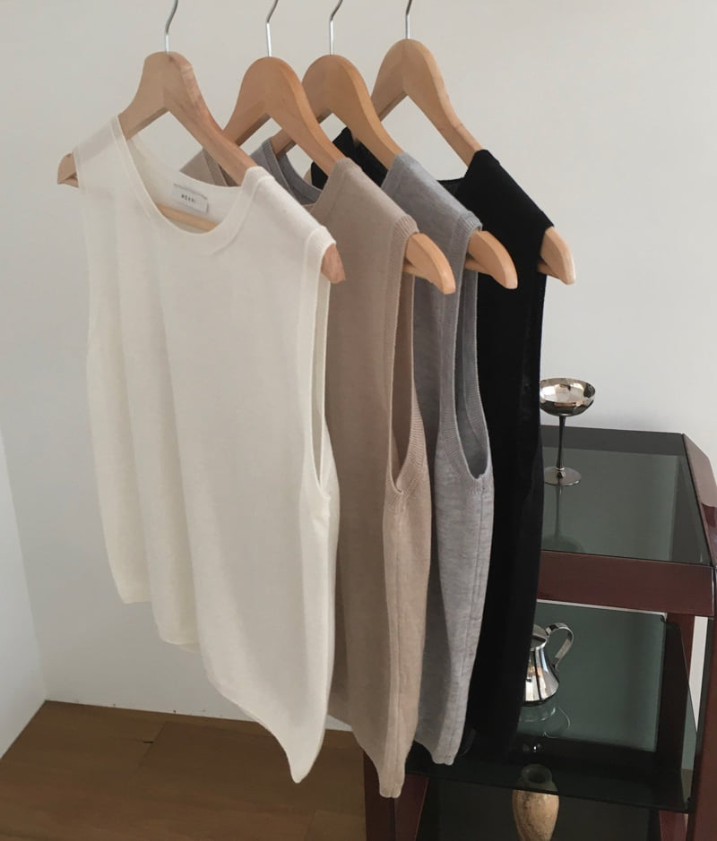 Moani - Korean Women Fashion - #momslook - Summer Silk Wool Sleeveless Top