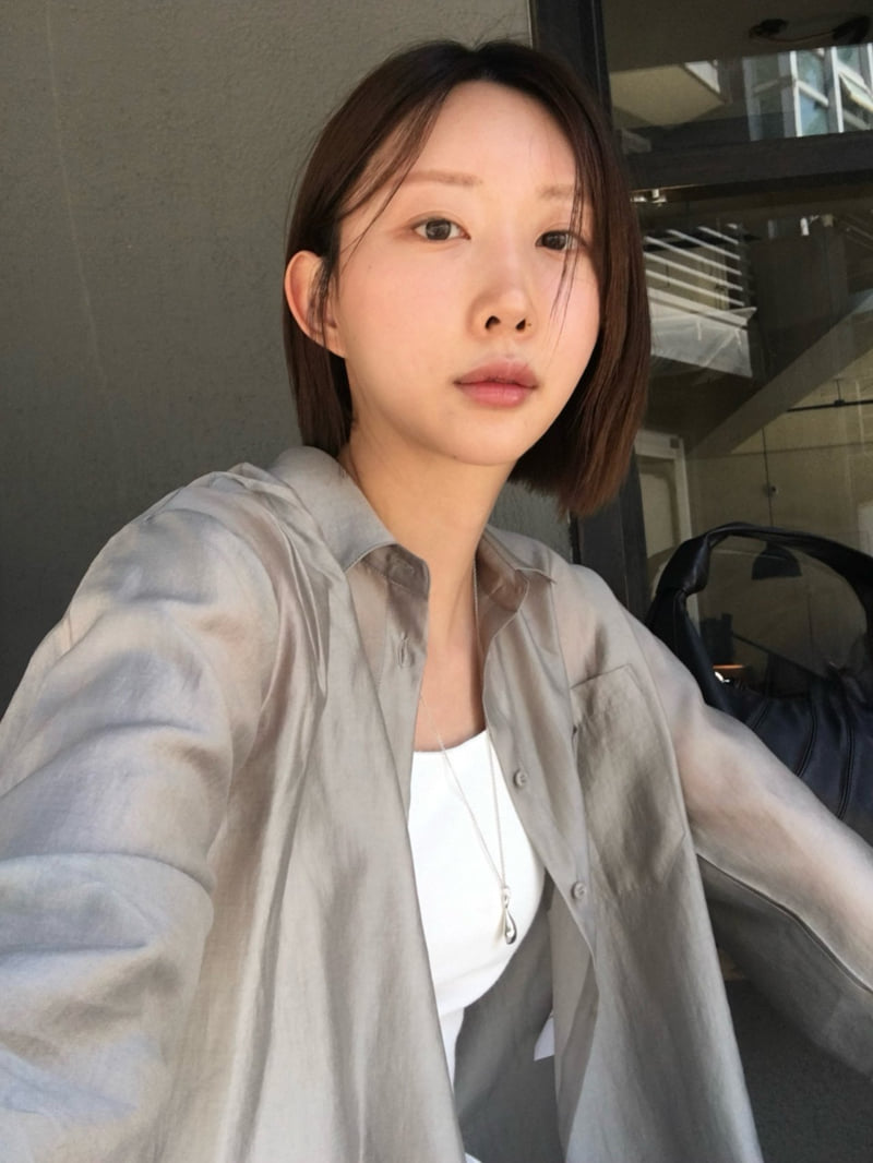 Moani - Korean Women Fashion - #momslook - Sheer Loose-Fit Shirt - 5