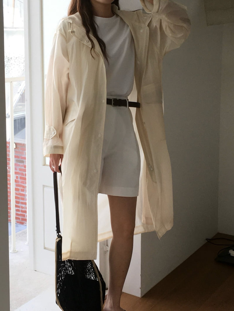 Moani - Korean Women Fashion - #momslook - Summer Hoodie Raincoat - 2