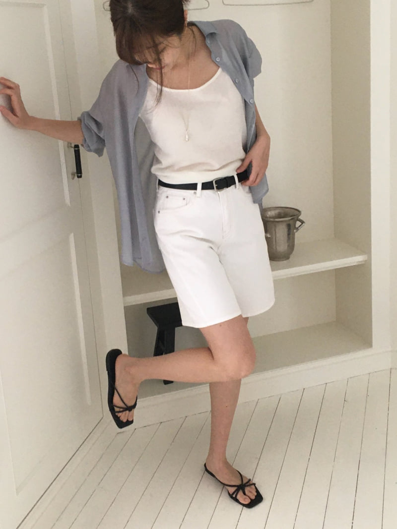 Moani - Korean Women Fashion - #momslook - Essential Short Denim Pants - 4