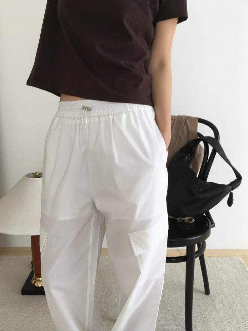 Moani - Korean Women Fashion - #womensfashion - Linen Cargo String Pants - 2