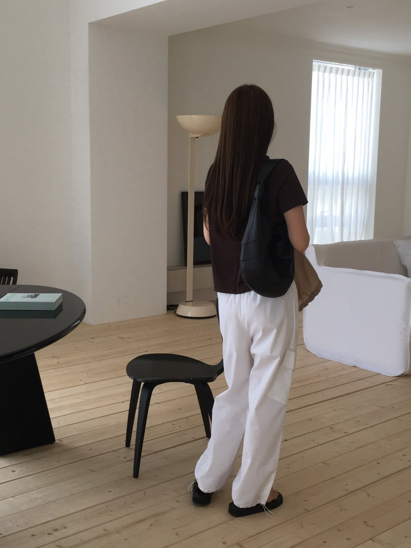 Moani - Korean Women Fashion - #momslook - Linen Cargo String Pants - 4