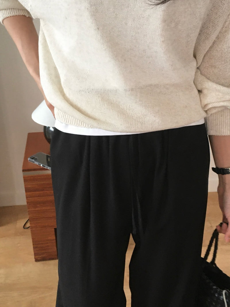 Moani - Korean Women Fashion - #womensfashion - Summer Wool Band Wide Pants - 9