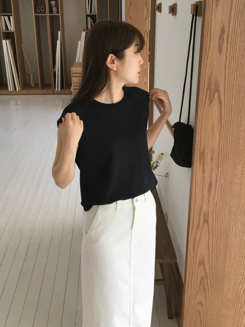 Moani - Korean Women Fashion - #womensfashion - Linen Cap Sleeve Top - 11