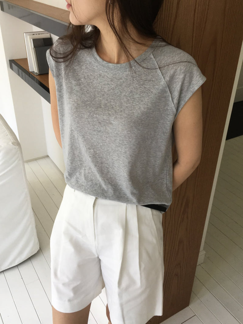 Moani - Korean Women Fashion - #womensfashion - Linen Cap Sleeve Top - 7
