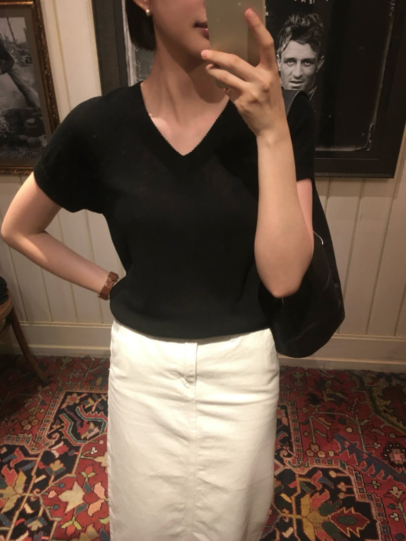 Moani - Korean Women Fashion - #womensfashion - Linen Salt V Knit - 10