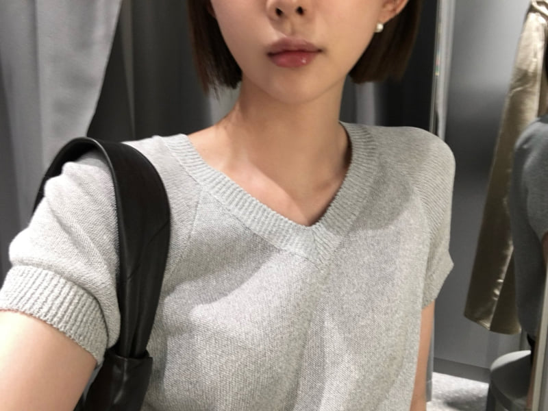 Moani - Korean Women Fashion - #womensfashion - Linen Salt V Knit - 8