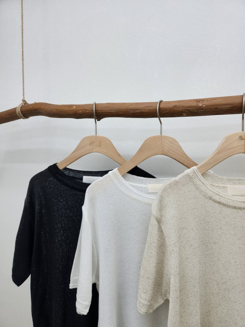 Most - Korean Women Fashion - #vintageinspired - Rough Short Sleeve Knit   - 5