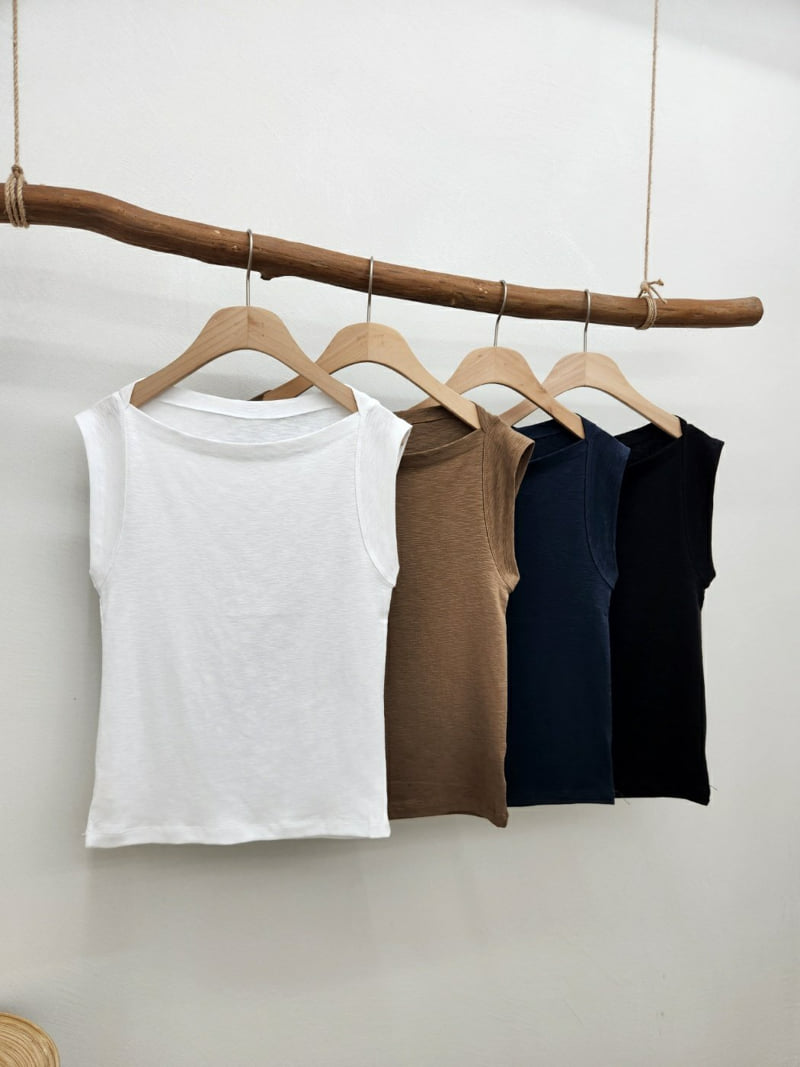 Most - Korean Women Fashion - #womensfashion - Slub Lip Sleeveless