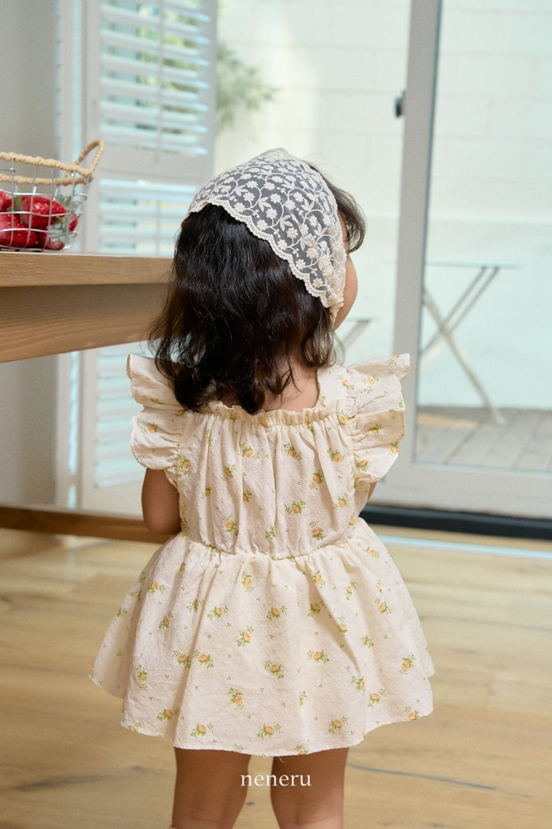 Neneru - Korean Baby Fashion - #babyboutique - Rose Ribbon Suit - 8