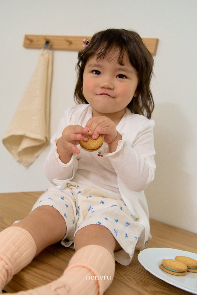 Neneru - Korean Baby Fashion - #babyboutiqueclothing - Linen Flower Shorts - 6