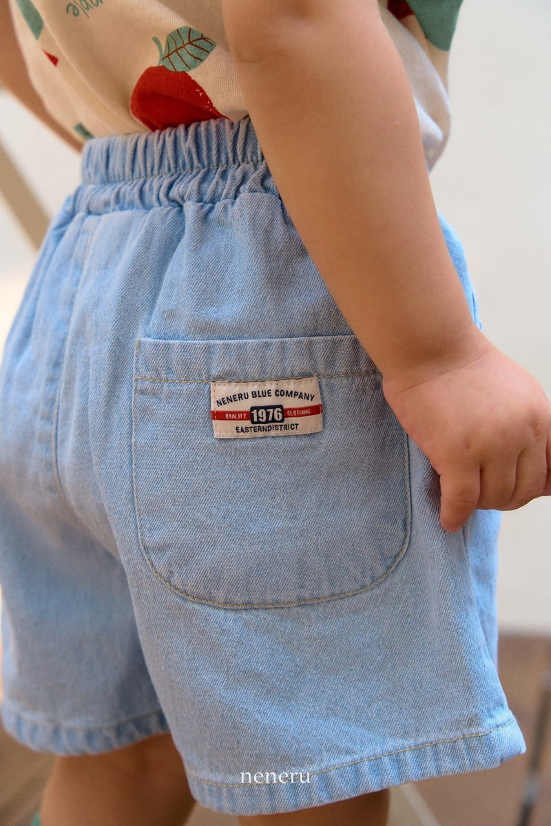 Neneru - Korean Baby Fashion - #babyboutiqueclothing - Crew Denim Shorts - 3