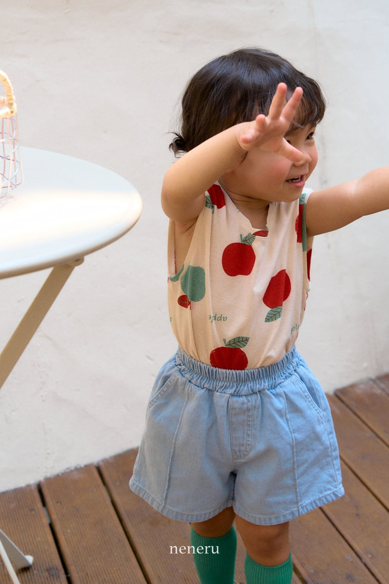 Neneru - Korean Baby Fashion - #babyfashion - Crew Denim Shorts - 5