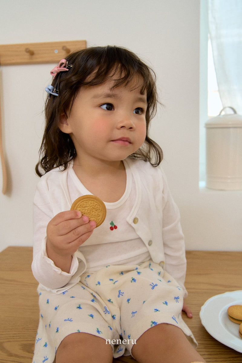 Neneru - Korean Baby Fashion - #babyfever - Linen Flower Shorts - 9